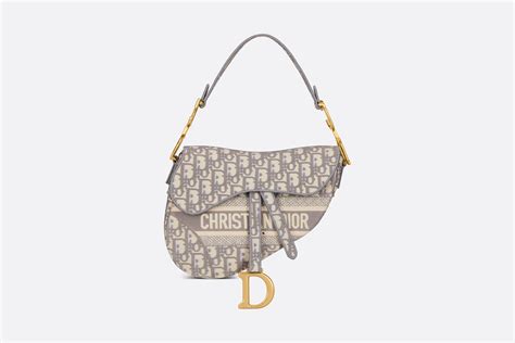 dior saddle bag grau